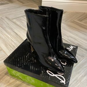 Sam Edelman black patent leather Hilty bootie 9M